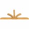 Ekena Millwork Richland Rough Sawn Timber Gable Bracket, Western Red Cedar, 84"W x 38"H x 4"D x 4"F, 11/12 Pitch GBW084X38X0404RIC00RWR - alternate 5